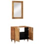 Conjunto de muebles de baño 2 piezas madera maciza de mango de , Muebles de baño - Ref: Foro24-3206321, Precio: 168,84 €, Des...