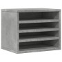 Organizador escritorio madera ingeniería hormigón 36x26x29,5 cm de , Clasificación y organización - Ref: Foro24-848048, Preci...