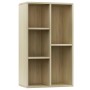 Plywood oak-colored shelf/sideboard 50x25x80cm by vidaXL, Bookcases and shelves - Ref: Foro24-800165, Price: 45,99 €, Discoun...