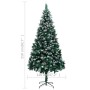 Künstlicher Weihnachtsbaum mit Tannenzapfen und weißem Schnee 210 cm von vidaXL, Weihnachtsbäume - Ref: Foro24-321017, Preis:...