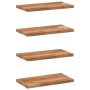 Floating shelves 4 units acacia wood oil finish 40x20x2cm by , Shelves and shelves - Ref: Foro24-3279498, Price: 48,09 €, Dis...