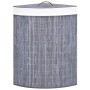 Cesto para la ropa sucia de esquina bambú gris 60 L de vidaXL, Cestas para ropa - Ref: Foro24-320761, Precio: 32,82 €, Descue...