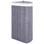 Cesto para la ropa sucia de esquina bambú gris 60 L de vidaXL, Cestas para ropa - Ref: Foro24-320761, Precio: 32,82 €, Descue...