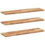 Floating shelf 3 units made of acacia wood with oil finish 100x20x2 cm by , Shelves and shelves - Ref: Foro24-3279509, Price:...