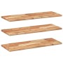 Floating shelf 3 units made of acacia wood with oil finish 100x30x2 cm by , Shelves and shelves - Ref: Foro24-3279537, Price:...