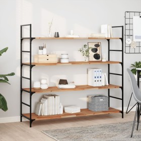 Solid acacia wood floating shelf with oil finish 120x40x2cm by , Shelves and shelves - Ref: Foro24-3279563, Price: 57,33 €, D...