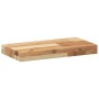 Solid acacia wood floating shelf with oil finish 40x20x4 cm by , Shelves and shelves - Ref: Foro24-3279575, Price: 24,43 €, D...