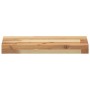 Solid acacia wood floating shelf with oil finish 40x20x4 cm by , Shelves and shelves - Ref: Foro24-3279575, Price: 24,43 €, D...