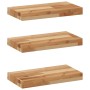 Floating shelves 3 units acacia wood oil finish 40x20x4cm by , Shelves and shelves - Ref: Foro24-3279577, Price: 58,94 €, Dis...