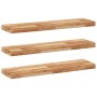 Floating shelf set of 3 made of acacia wood with an oil finish, measuring 100x20x4 cm. by , Shelves and shelves - Ref: Foro24...