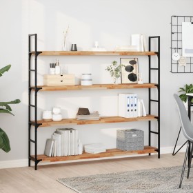 Floating shelf 2 units made of acacia wood with oil finish 140x20x4 cm by , Shelves and shelves - Ref: Foro24-3279596, Price:...