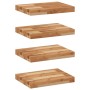 Floating shelf 4 units acacia wood with oil finish 60x30x4 cm by , Shelves and shelves - Ref: Foro24-3279610, Price: 142,45 €...