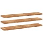 Floating shelf 3 units made of acacia wood with an oil finish 140x30x4 cm by , Shelves and shelves - Ref: Foro24-3279625, Pri...