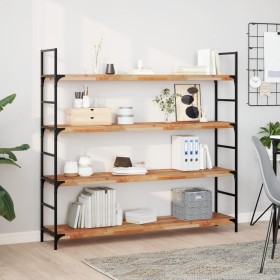 Solid acacia wood floating shelf with oil finish 160x30x4cm by , Shelves and shelves - Ref: Foro24-3279627, Price: 96,99 €, D...