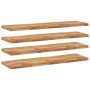 Floating shelf 4 units acacia wood oil finish 120x40x4 cm by , Shelves and shelves - Ref: Foro24-3279646, Price: 351,65 €, Di...