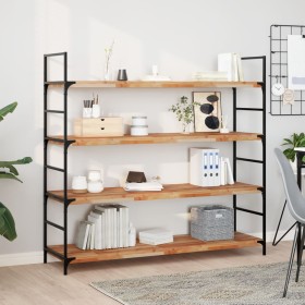 Floating shelf 4 units acacia wood oil finish 140x40x4cm by , Shelves and shelves - Ref: Foro24-3279650, Price: 416,99 €, Dis...