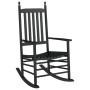 Rocking chair with curved solid black poplar wood seat by , Rocking chairs - Ref: Foro24-4008870, Price: 99,81 €, Discount: %