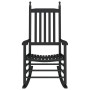 Rocking chair with curved solid black poplar wood seat by , Rocking chairs - Ref: Foro24-4008870, Price: 99,81 €, Discount: %