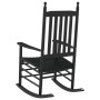 Rocking chair with curved solid black poplar wood seat by , Rocking chairs - Ref: Foro24-4008870, Price: 99,81 €, Discount: %