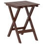 Mesa auxiliar plegable madera maciza de álamo marrón de , Mesas de jardín - Ref: Foro24-4008872, Precio: 31,84 €, Descuento: %