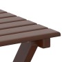 Mesa auxiliar plegable madera maciza de álamo marrón de , Mesas de jardín - Ref: Foro24-4008872, Precio: 31,84 €, Descuento: %