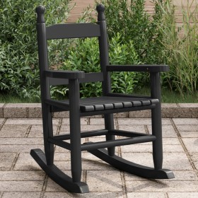 Solid black poplar wood rocking chair for children by , Rocking chairs - Ref: Foro24-4008879, Price: 39,71 €, Discount: %