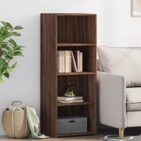 Tall brown oak veneer highboard 45x41x124 cm by , Sideboards - Ref: Foro24-846396, Price: 79,13 €, Discount: %