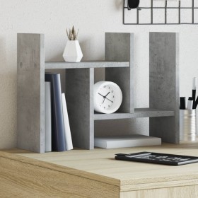 Wooden desk organizer in gray concrete, 34.5x15.5x35.5 cm by , Classification and organization - Ref: Foro24-848055, Price: 2...