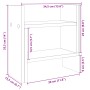 Schreibtisch-Organizer aus Holz in Betongrau, 34,5x15,5x35,5 cm. von , Klassifizierung und Organisation - Ref: Foro24-848055,...