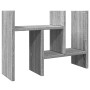 Organizador escritorio madera ingeniería gris 34,5x15,5x35,5 cm de , Clasificación y organización - Ref: Foro24-848057, Preci...