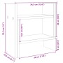 Wooden desk organizer in gray engineering, 34.5x15.5x35.5 cm. by , Classification and organization - Ref: Foro24-848057, Pric...