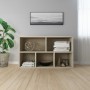 Plywood oak-colored shelf/sideboard 50x25x80cm by vidaXL, Bookcases and shelves - Ref: Foro24-800165, Price: 45,99 €, Discoun...