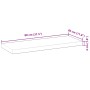 Solid untreated acacia wood floating shelf 80x30x4 cm by , Shelves and shelves - Ref: Foro24-3279451, Price: 53,95 €, Discoun...