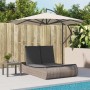 Doppel-Liegestuhl mit grauen Polstern aus synthetischem Rattan von , Liegen - Ref: Foro24-368092, Preis: 331,66 €, Rabatt: %