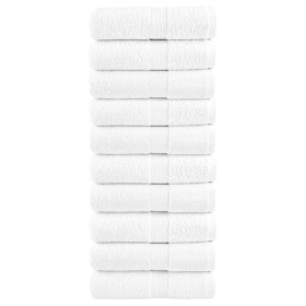 Toallas 10 unidades 100% algodón blanco 30x30 cm 600 gsm de , Toallas - Ref: Foro24-137118, Precio: 23,21 €, Descuento: %