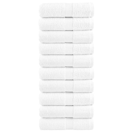 Toallas 10 unidades 100% algodón blanco 30x30 cm 600 gsm de , Toallas - Ref: Foro24-137118, Precio: 23,21 €, Descuento: %