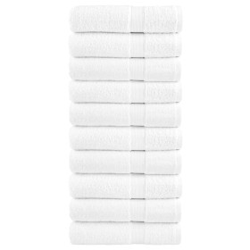 Toallas de mano 10 uds 100% algodón blanco 50x100 cm 600 gsm de , Toallas - Ref: Foro24-137126, Precio: 61,41 €, Descuento: %