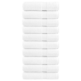 Shower towels 10 pcs 100% white cotton 70x140 cm 600 gsm by , Towels - Ref: Foro24-137130, Price: 108,43 €, Discount: %