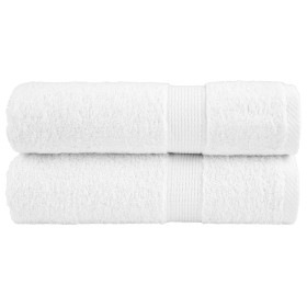 Bathroom towels 2 units 100% white cotton 100x150 cm 600 gsm by , Towels - Ref: Foro24-137132, Price: 38,99 €, Discount: %