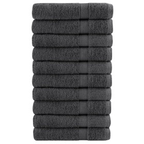 Sauna towels 10 units 100% cotton anthracite 80x200 cm 600gsm by , Towels - Ref: Foro24-137170, Price: 174,99 €, Discount: %