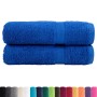 Toallas de mano 2 uds 100% algodón azul 50x100 cm 600 gsm de , Toallas - Ref: Foro24-137185, Precio: 19,99 €, Descuento: %