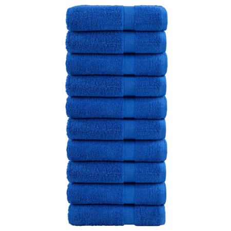 Hand towels 10 units 100% cotton blue 50x100 cm 600 gsm by , Towels - Ref: Foro24-137187, Price: 61,41 €, Discount: %