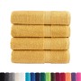 Bathroom towels 4 units 100% cotton yellow 100x150 cm 600 gsm by , Towels - Ref: Foro24-137288, Price: 70,72 €, Discount: %