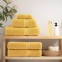 Bathroom towels 4 units 100% cotton yellow 100x150 cm 600 gsm by , Towels - Ref: Foro24-137288, Price: 70,72 €, Discount: %