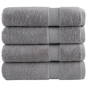 Toallas de mano 4 uds 100% algodón gris 50x100 cm 600 gsm de , Toallas - Ref: Foro24-137306, Precio: 27,99 €, Descuento: %