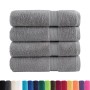 Hand towels 4 units 100% cotton gray 50x100 cm 600 gsm by , Towels - Ref: Foro24-137306, Price: 27,00 €, Discount: %