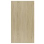 Estantería/Aparador madera contrachapada color roble 50x25x80cm