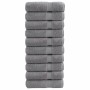 Toallas de ducha 10 uds 100% algodón gris 70x140 cm 600 gsm de , Toallas - Ref: Foro24-137310, Precio: 108,39 €, Descuento: %