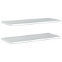 Wall shelves 2 units stainless steel silver 100x40x3 cm by , Shelves and shelves - Ref: Foro24-30278, Price: 54,09 €, Discoun...