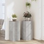 Soportes de plantas 2 uds madera gris hormigón 30x30x70 cm de , Soportes para macetas - Ref: Foro24-852927, Precio: 90,30 €, ...